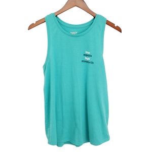 Old Navy Blue Tank Low Squats High Standards Size Small